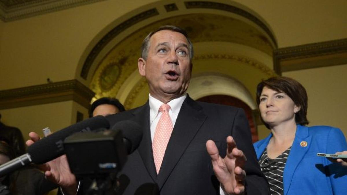 liderul republicanilor din camera reprezentantilor ii acuza pe democrati ca trateaza paralizia