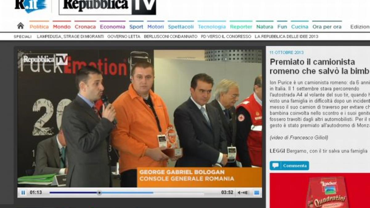 romanul care i a impresionat pe italieni premiat de clubul auto al circuitului de formula 1 de la