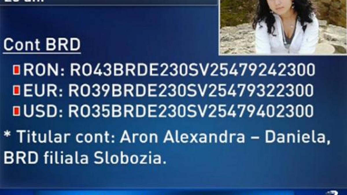 apel umanitar la sinteza zilei ajutati o pe alexandra