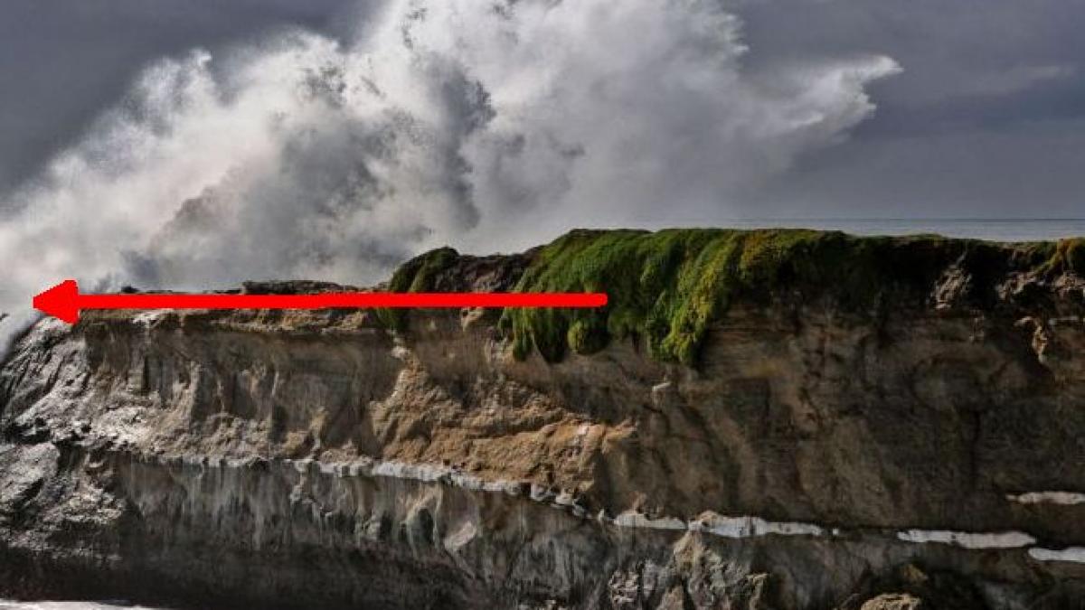 i s au inmuiat genunchii cand a facut aceasta fotografie ce s a intamplat pe marginea unei stanci