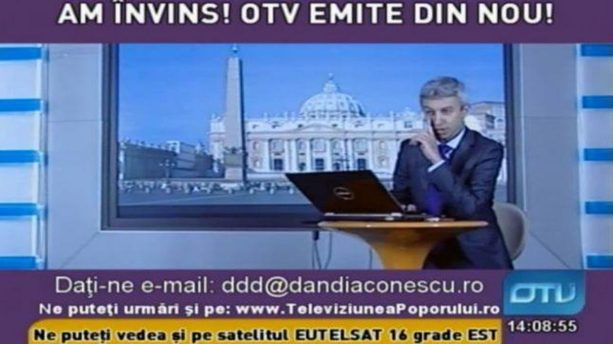 otv emite din nou televiziunea lui dan diaconescu in direct si in reluare de la vatican
