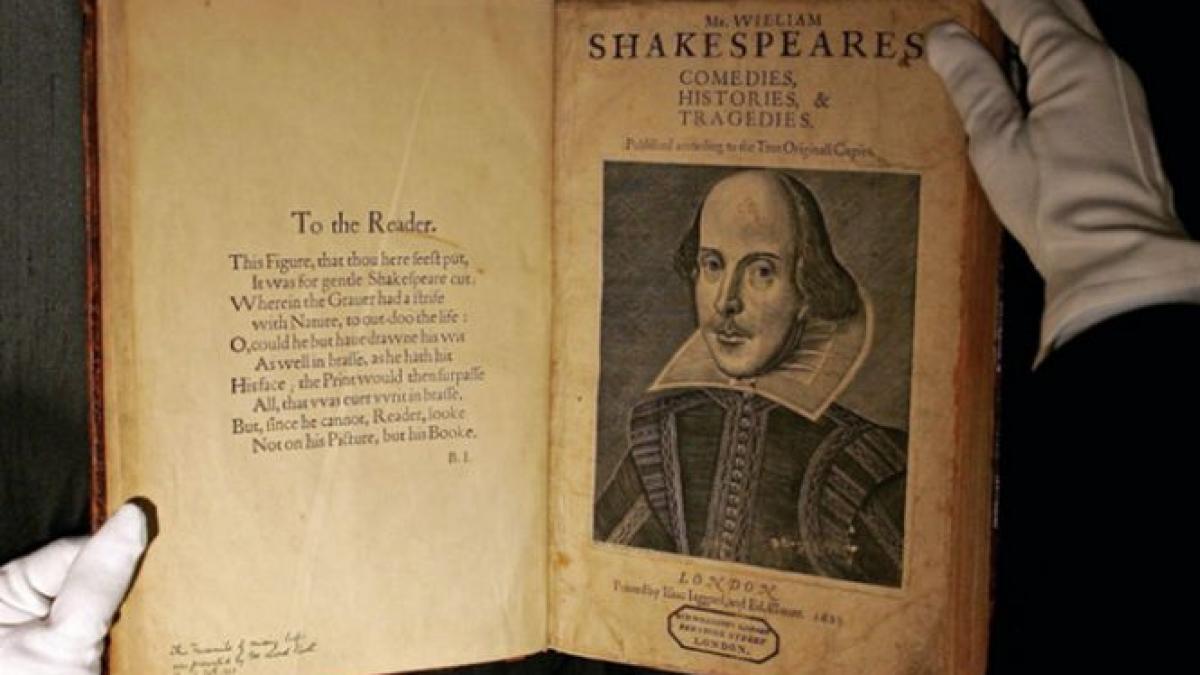 mii de carti si manuscrise originale ale lui william shakespeare accesibile pe internet incepand