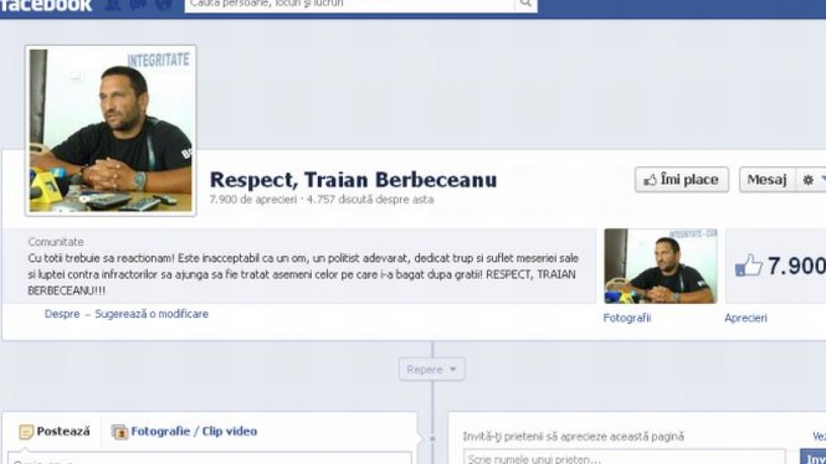 berbeceanu vedeta pe facebook un politist dur care deranjeaza sau e mana n mana cu interlopii