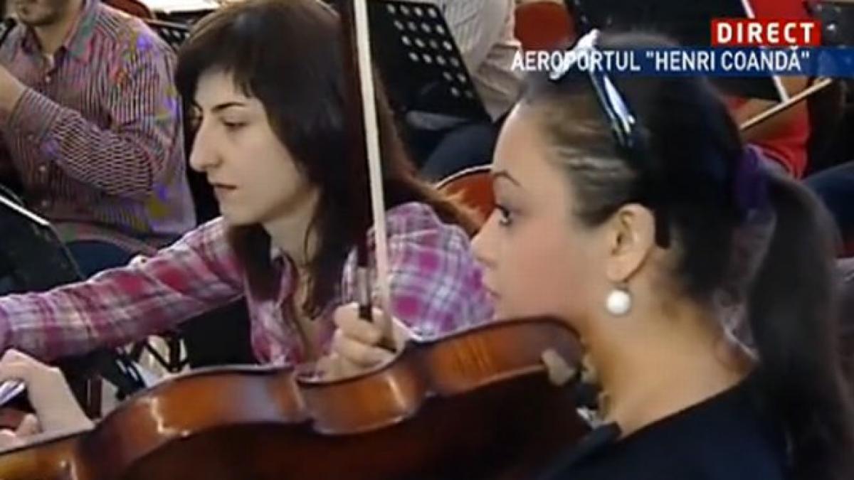 zbor pe aripile muzicii concert inedit in aeroportul otopeni