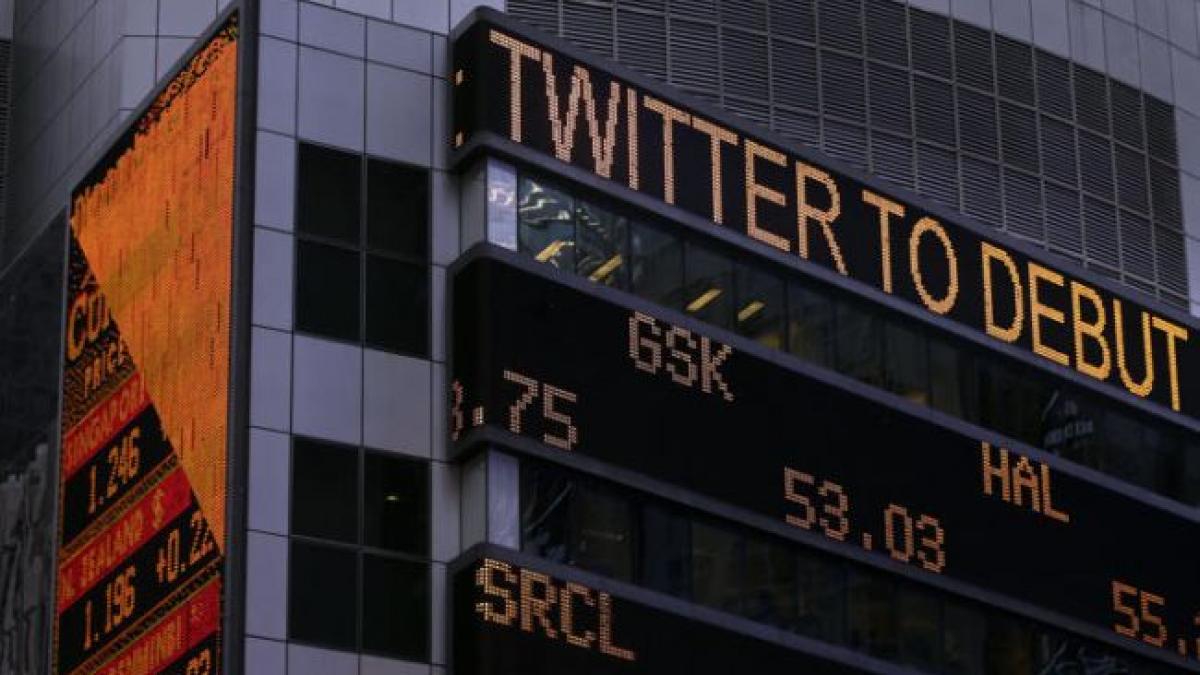 crestere spectaculoasa a actiunilor twitter in prima zi de listare la bursa