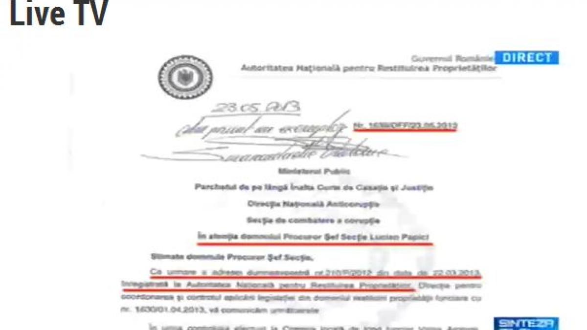 sinteza zilei documentul incendiar care da de gol tranzactia cu terenul de la nana