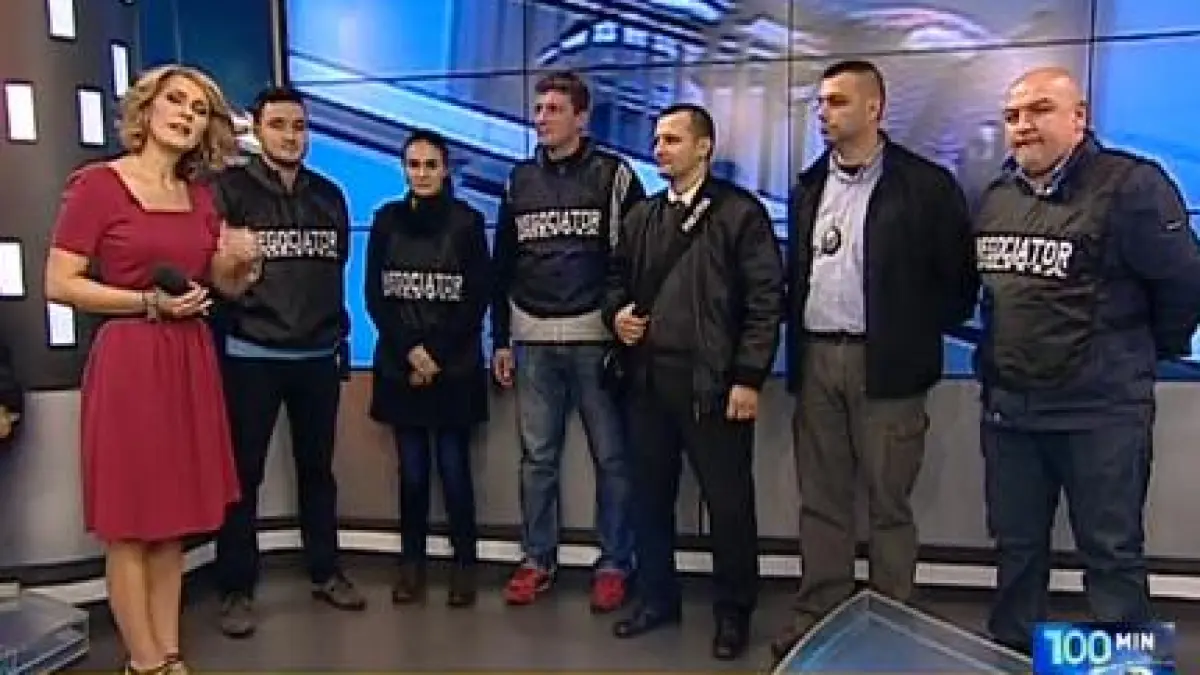 salvatorii femeii care ameninta ca se arunca de la etajul 13 al unui bloc din bucuresti in studioul