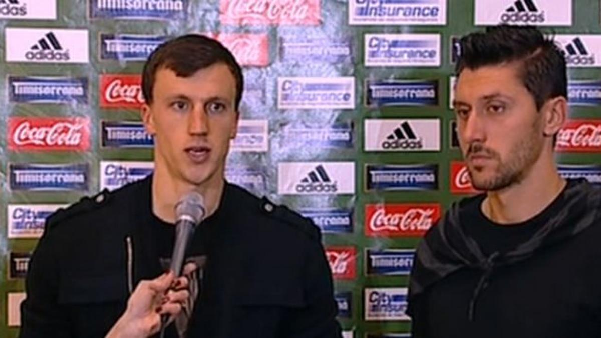 jucatorii sunt dezamagiti de rezultatul meciului chiriches e o seara trista