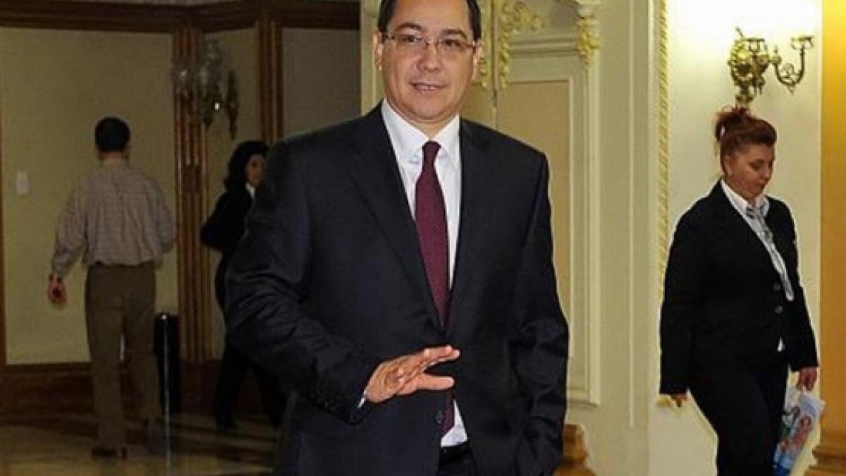 ponta nu va participa la sedinta csat guvernul a retransmis programul de marti al premierului
