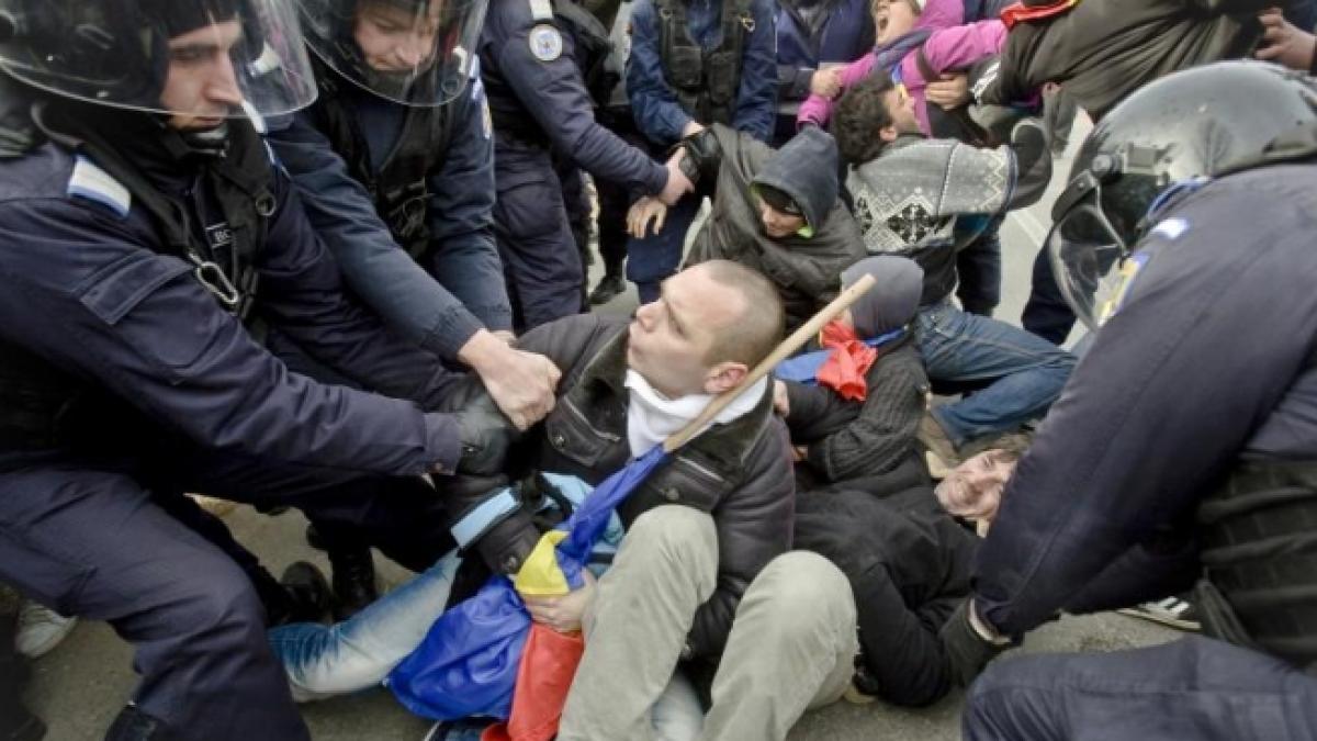 chevron a depus plangere pentru distrugerile provocate de protestatari la pungesti