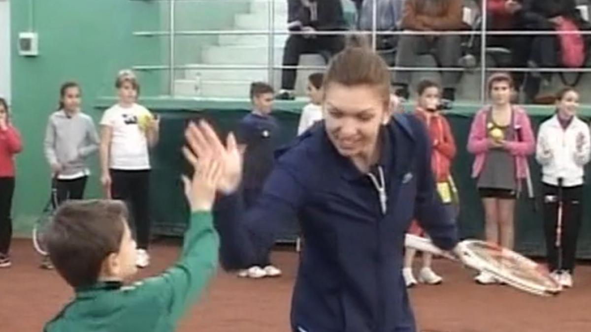 micii campioni fata in fata cu idolii lor sorana cirstea horia tecau si simona halep