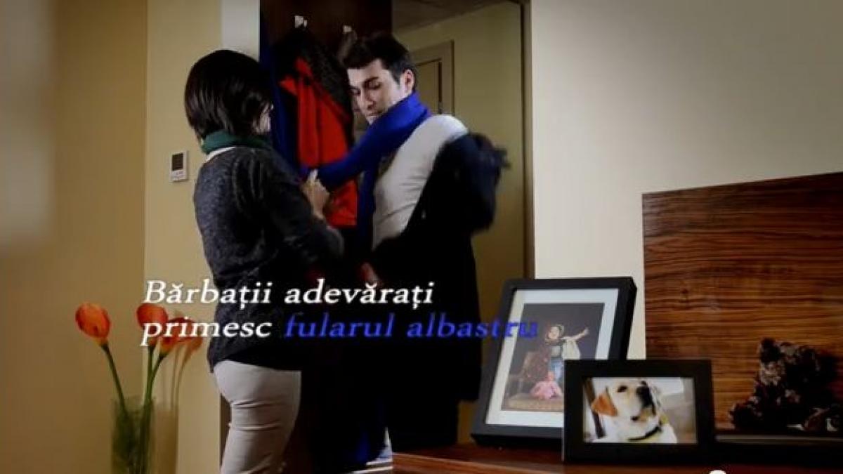 barbatii adevarati primesc fularul albastru tu il vei primi o campanie adra romania impotriva