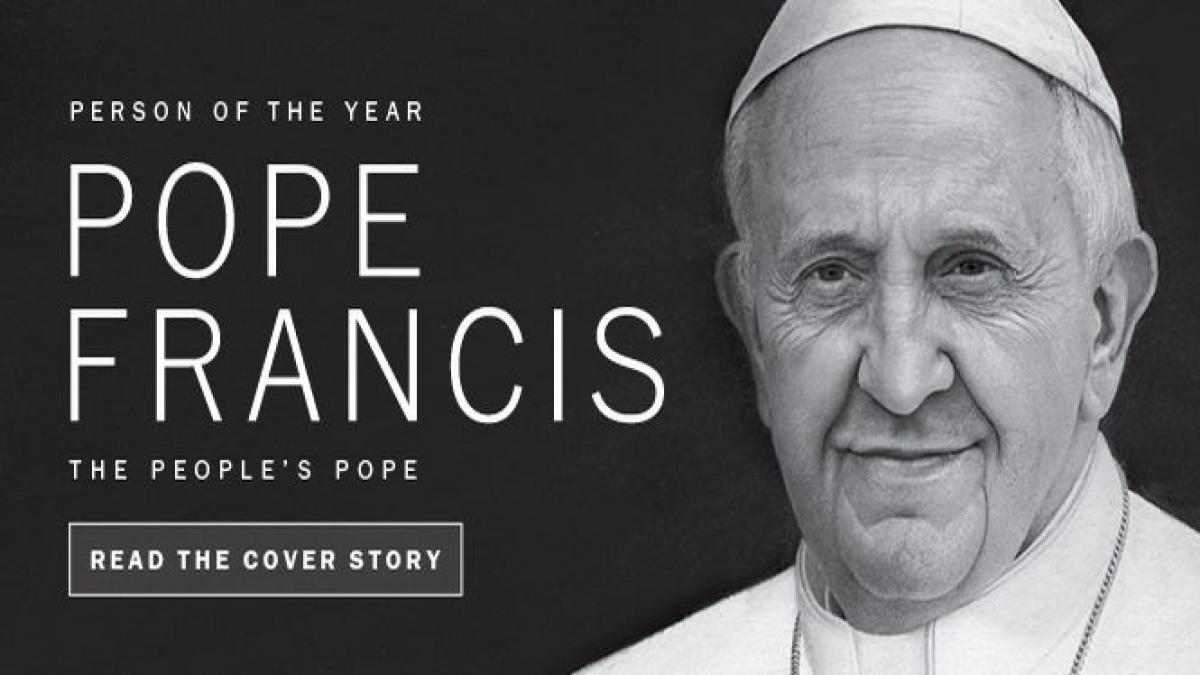 revista time papa francisc a fost desemnat personalitatea anului 2013