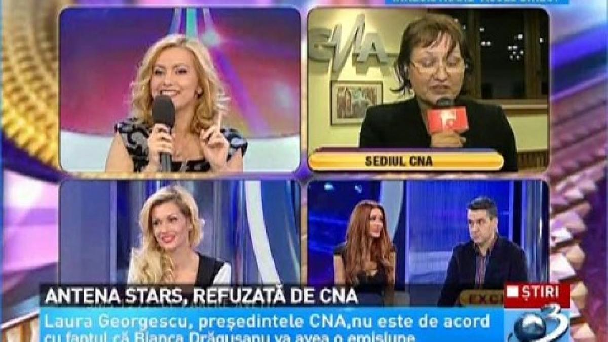 Antena Stars, refused by the CNA. Laura Georgescu does not approve that Bianca Drăguşanu should have her own show