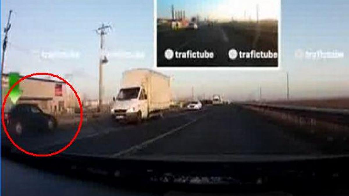 teribilism a gonit cu masina pe contrasens pe centura capitalei incalcand toate regulile de