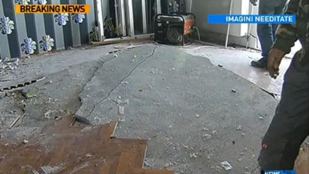 imagini din apartamentele distruse de explozia din calarasi