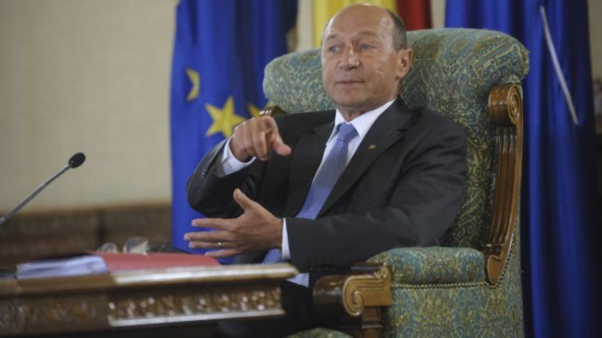 presedintele basescu vrea referendum pe unicameral
