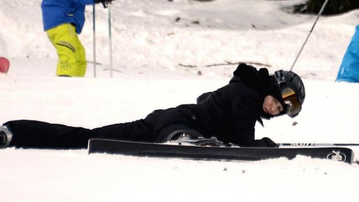 inca o victima la schi dupa schumacher si merkel madonna s a accidentat si ea pe partie
