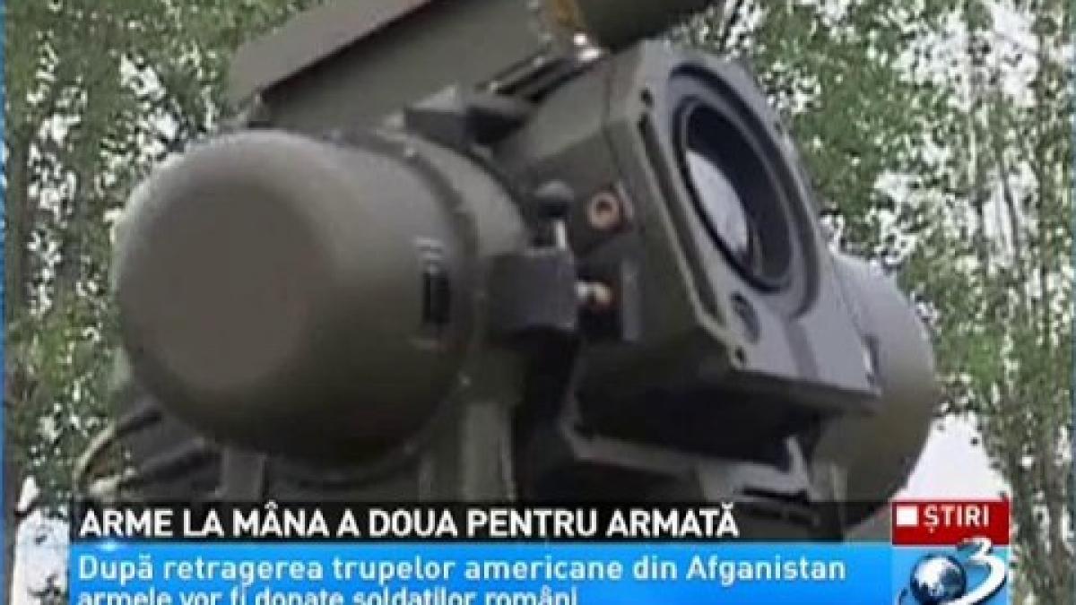 Romanian Army would be equipped with used weapons, donated by American soldiers