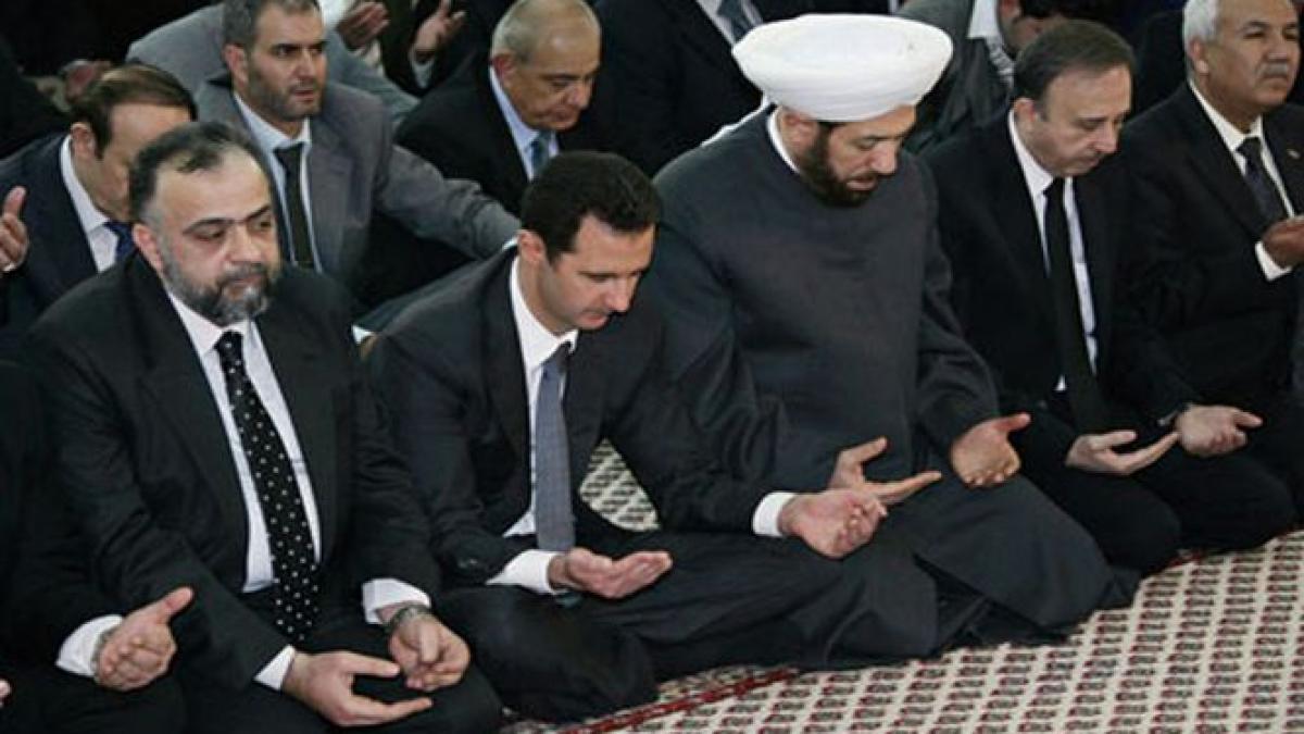 bashar al assad a aparut din nou in public