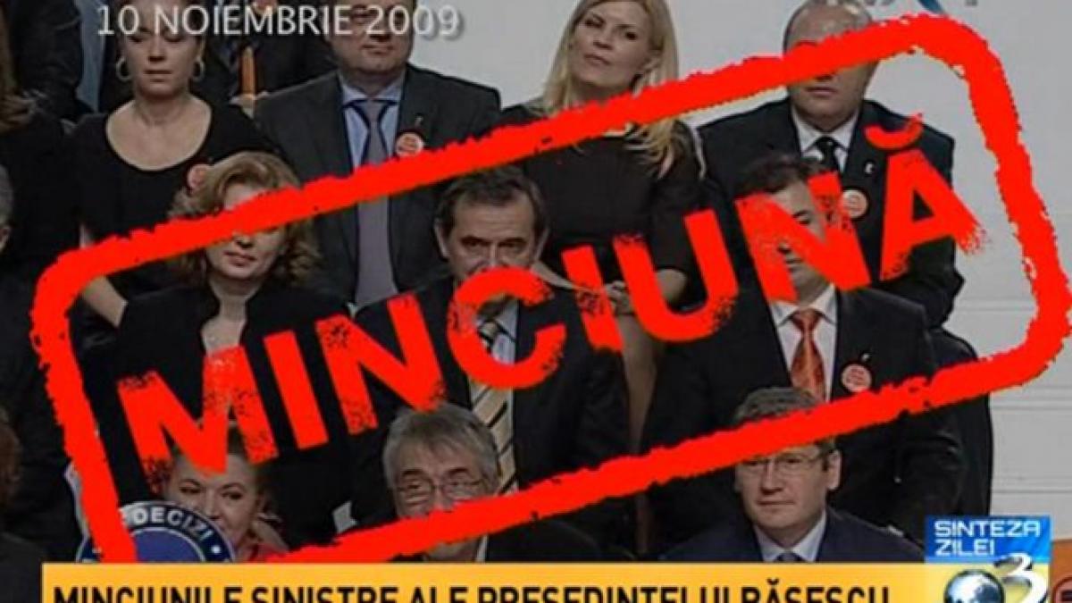 aparatul de propaganda basista dezvaluit la sinteza zilei