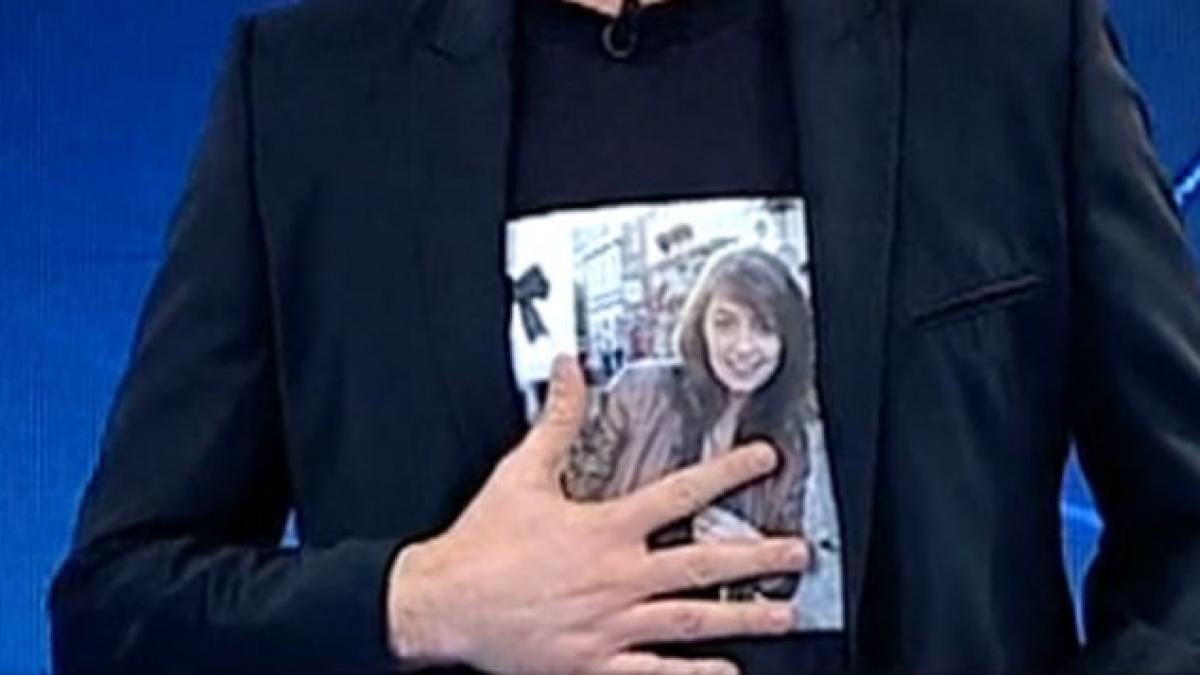 in amintirea victimelor tragediei din apuseni mihai gadea a purtat tricouri cu chipurile lor