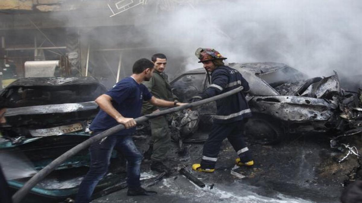 o masina capcana a explodat intr un bastion hezbollah din beirut