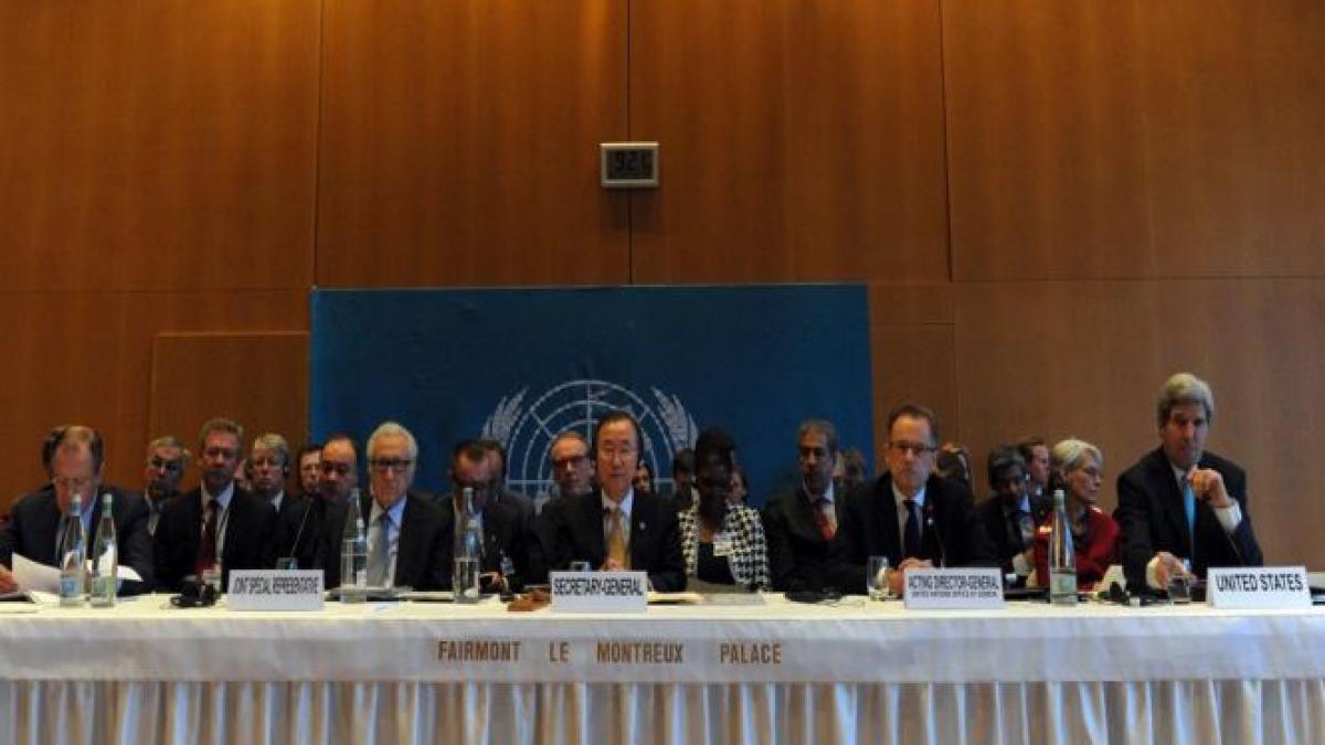 conferinta geneva ii ban ki moon cere regimului sirian si opozitiei de profite de aceasta mare