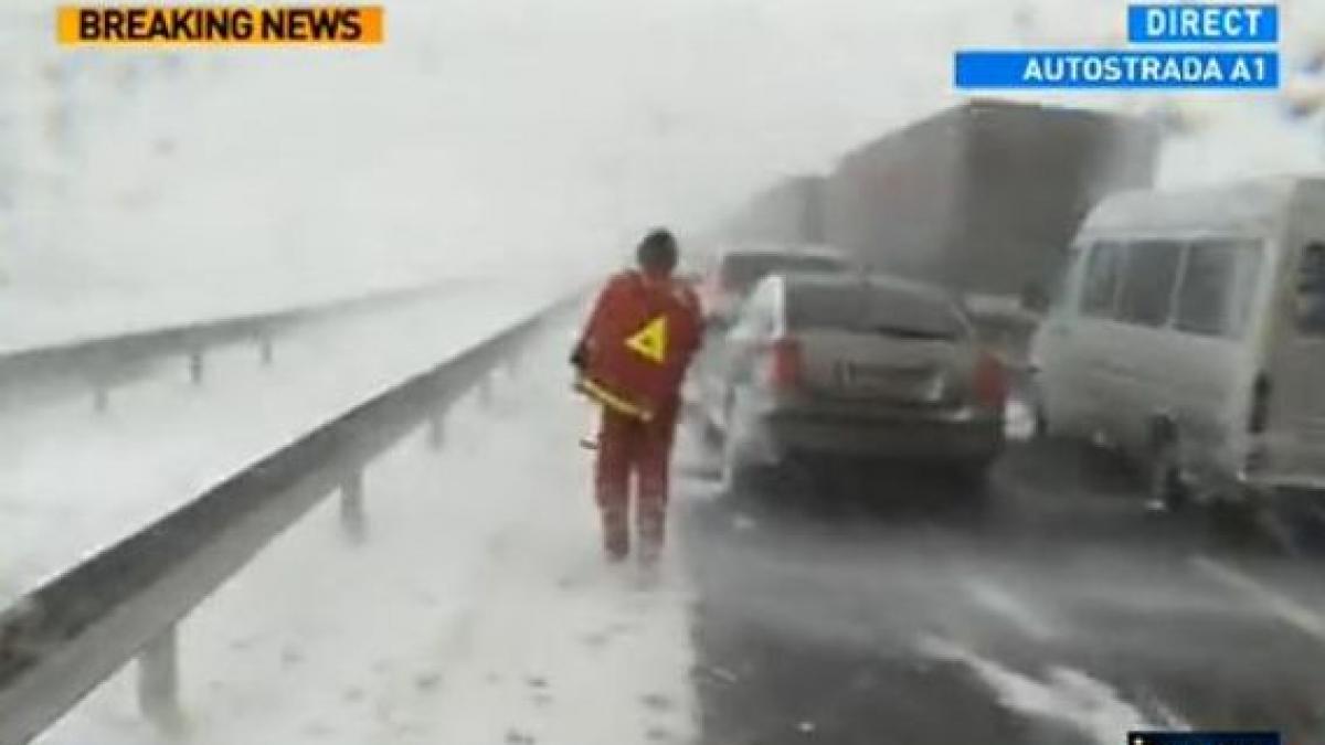 operatiune de salvare pe a1 filmata in direct de o echipa antena 3