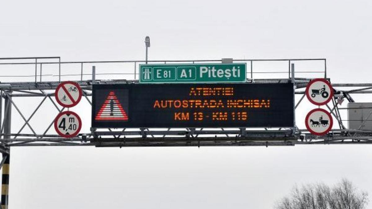 soferi blocati in zapada pe autostrada a1 asteptam armata