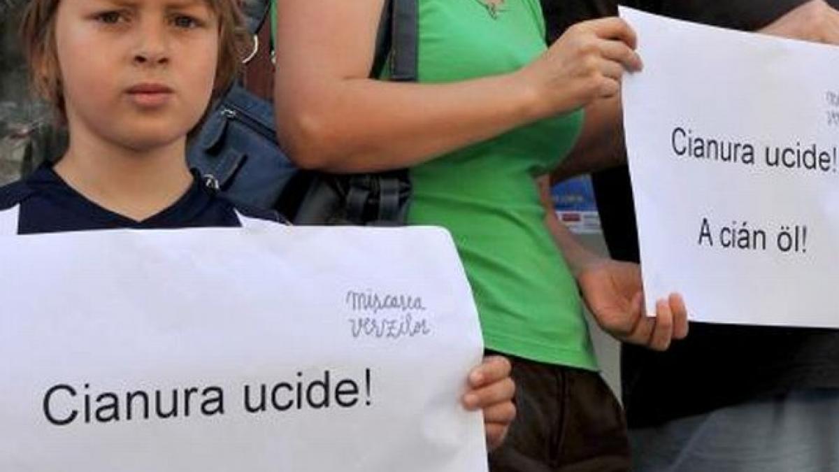 Protest faţă de exploatarea aurului pe bază de cianuri. Nouă tineri s-au urcat pe acoperişul Minvest Deva