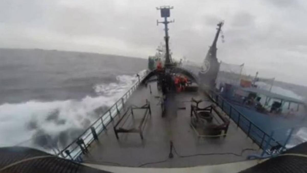 Un pescador japonez s-a ciocnit violent cu un vas ecologist