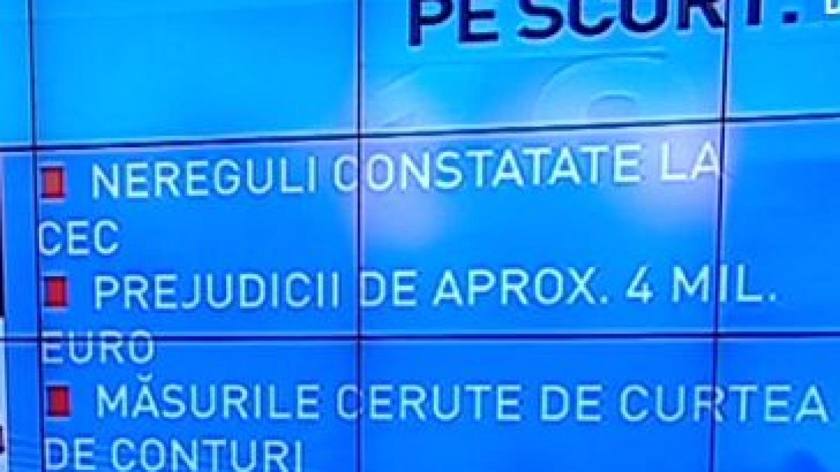 curtea de conturi nereguli la cec legate de credite