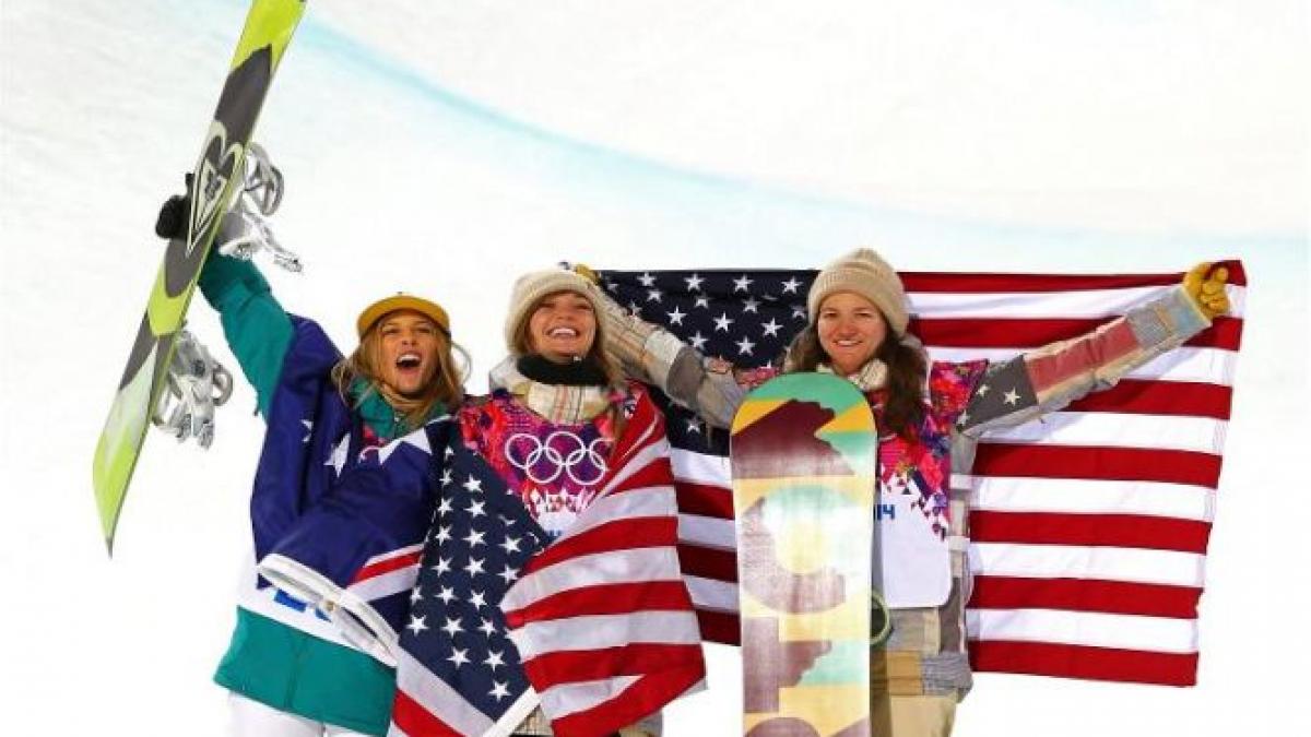 kaitlyn farrington a cucerit titlul olimpic in proba de halfpipe a concursului de snowboard
