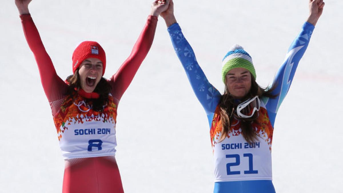 premiera la jo de iarna tina maze si dominique gisin au castigat aurul in proba feminina de coborare