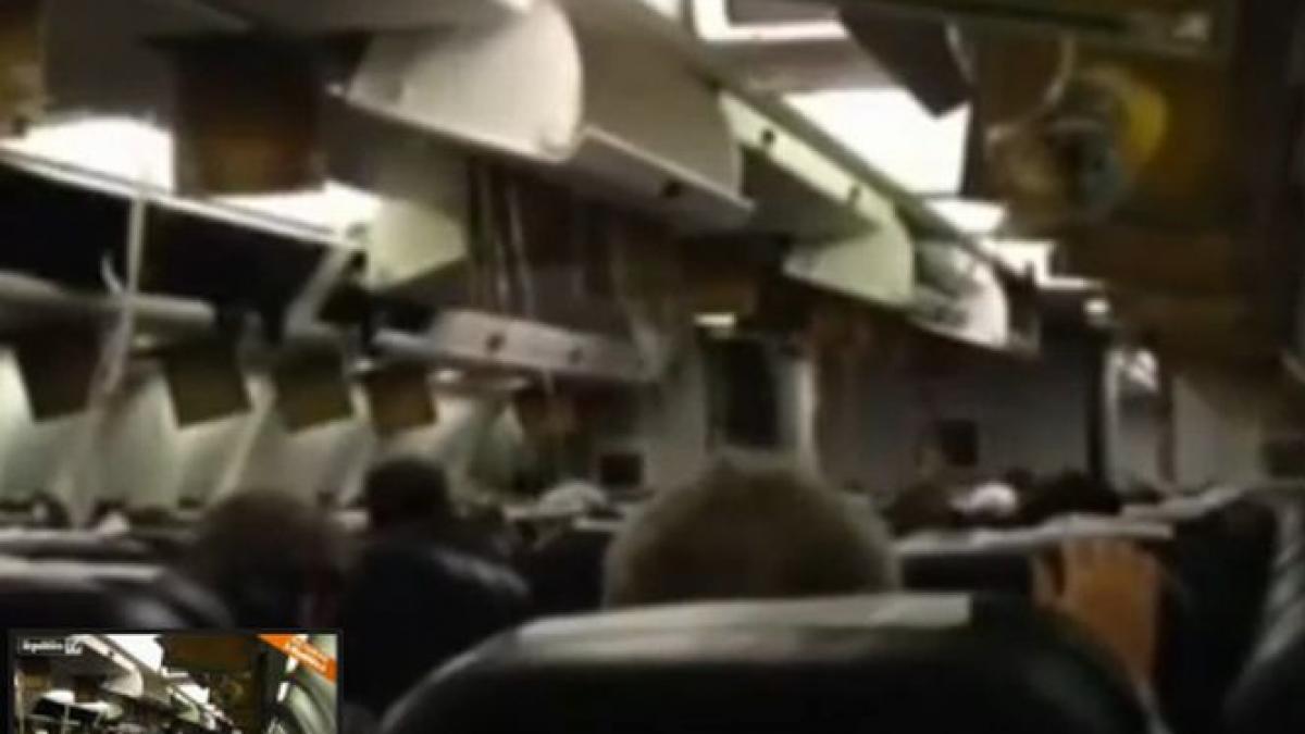 imagini din interiorul avionului deturnat in elvetia