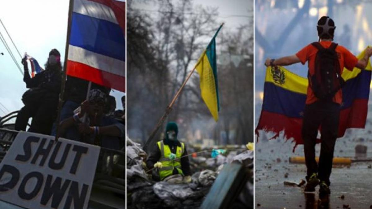 3 continente 3 tari 3 conflicte sangeroase situatiile grave din ucraina venezuela si tailanda au