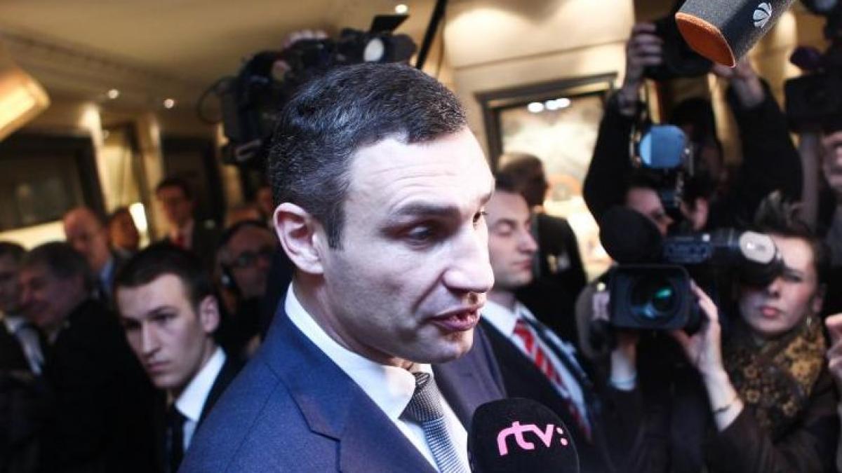 vitali klitschko presedintele viktor ianukovici a parasit kievul