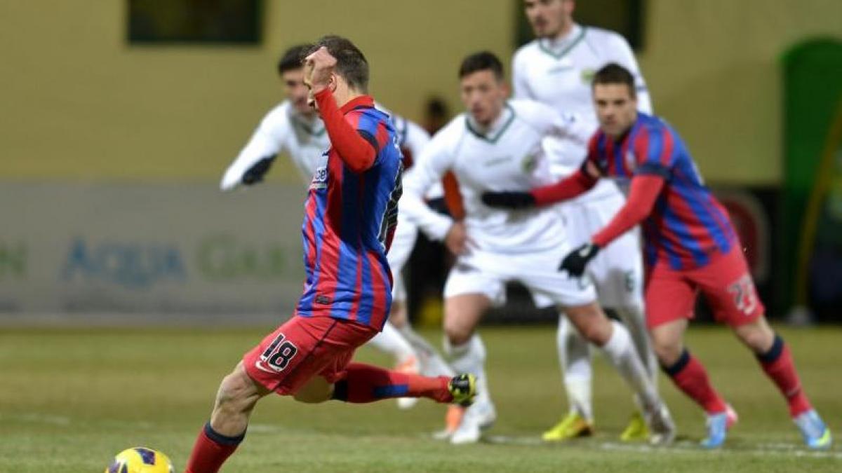 steaua neinvinsa in liga i liderul s a impus lejer la chiajna