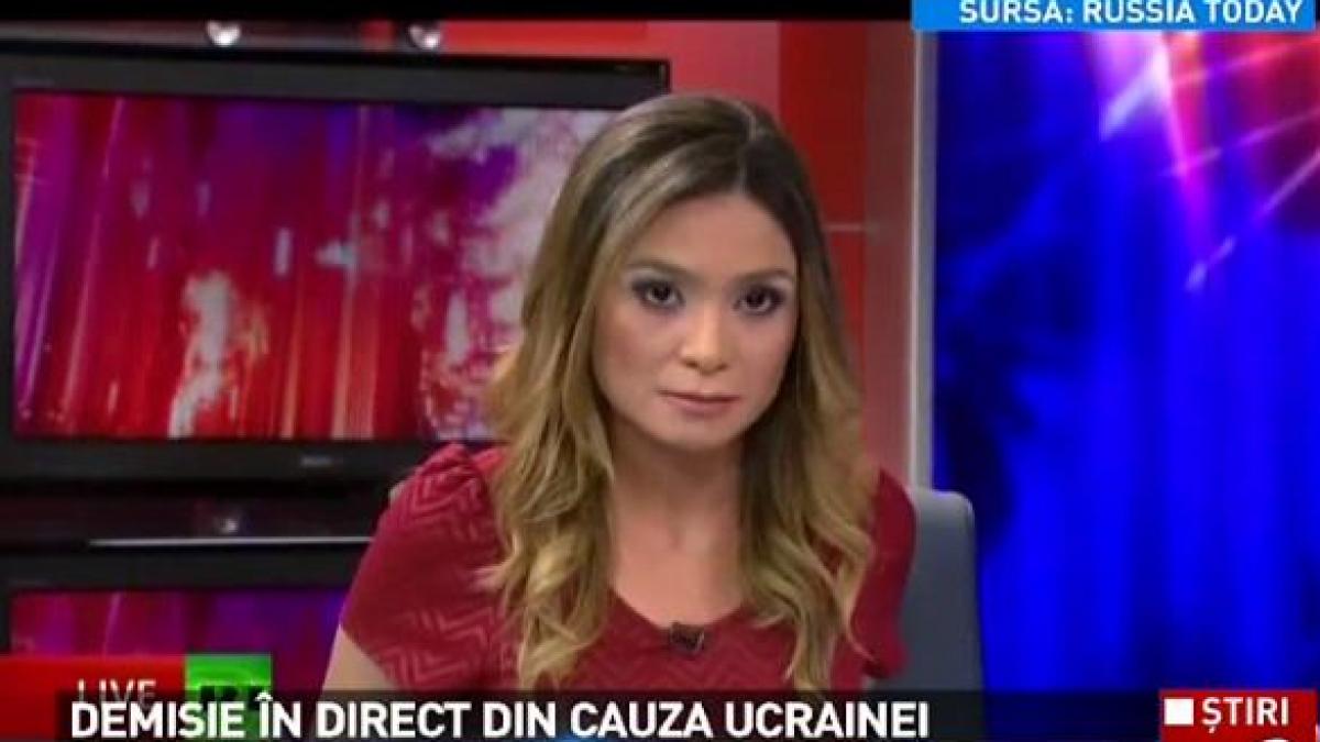 o jurnalista a demisionat in direct din cauza situatiei din ucraina