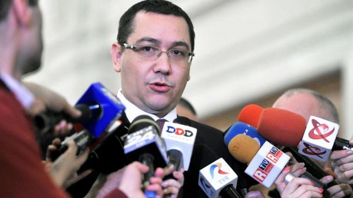 ponta sper ca liberalii sa nu depuna motiune de cenzura pe programul stabilit in usl ca altfel nu
