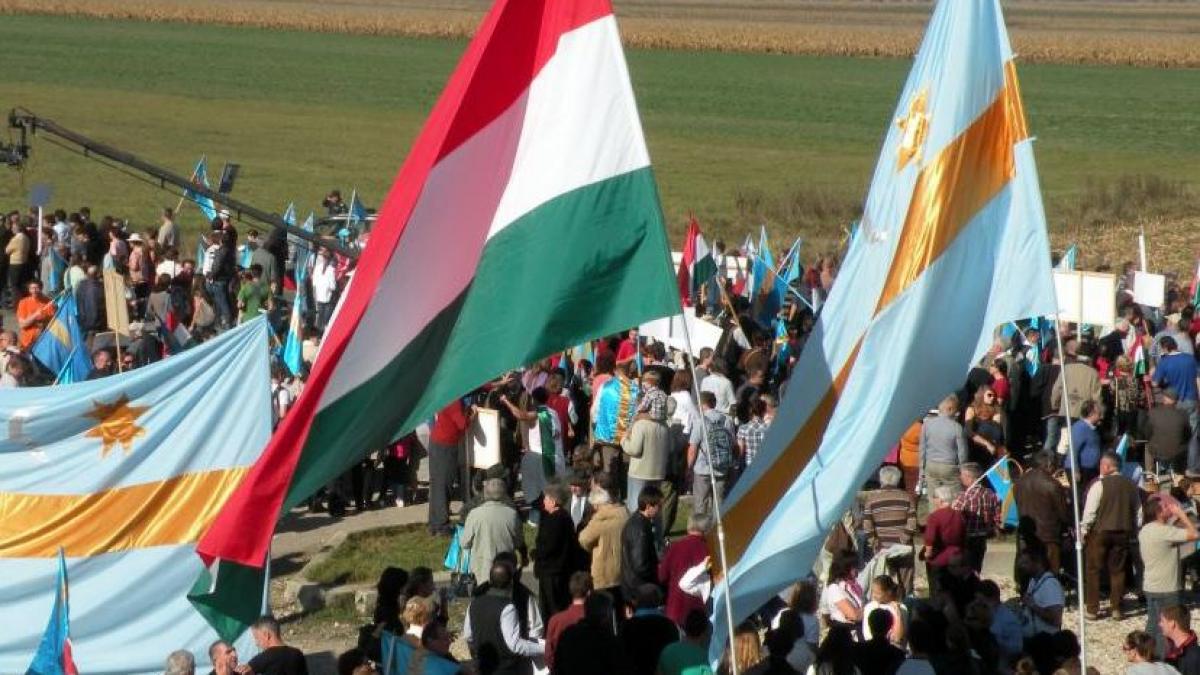 tensiuni la targu mures in legatura cu un protest neautorizat al secuilor