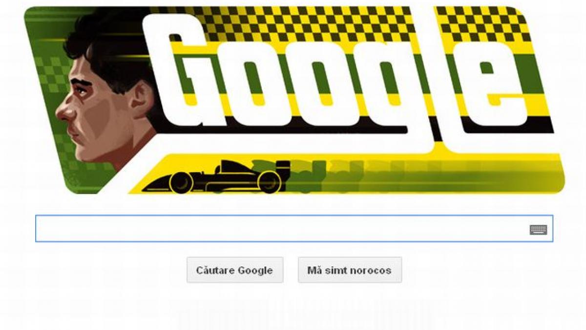 campionul mondial de formula 1 ayrton senna omagiat de google printr un logo special
