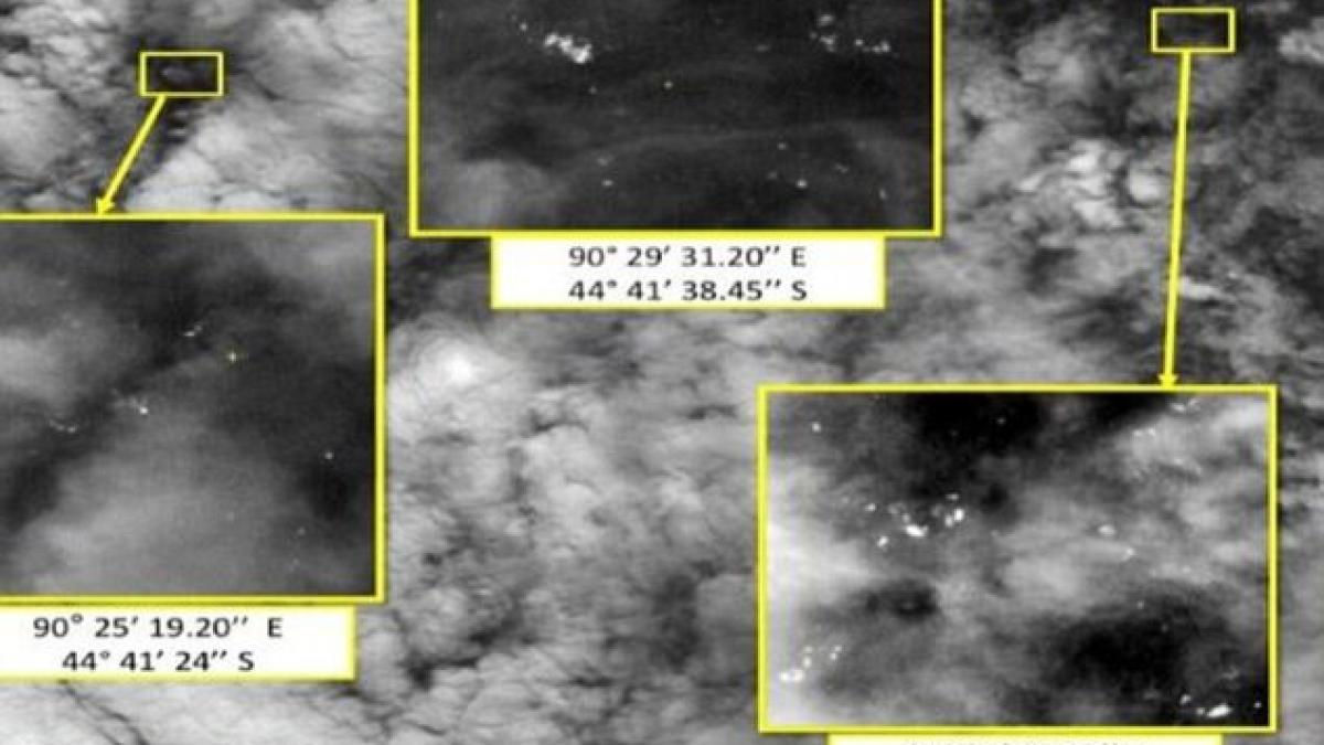 noi posibile ramasite ale avionului disparut reperate de un satelit in oceanul indian