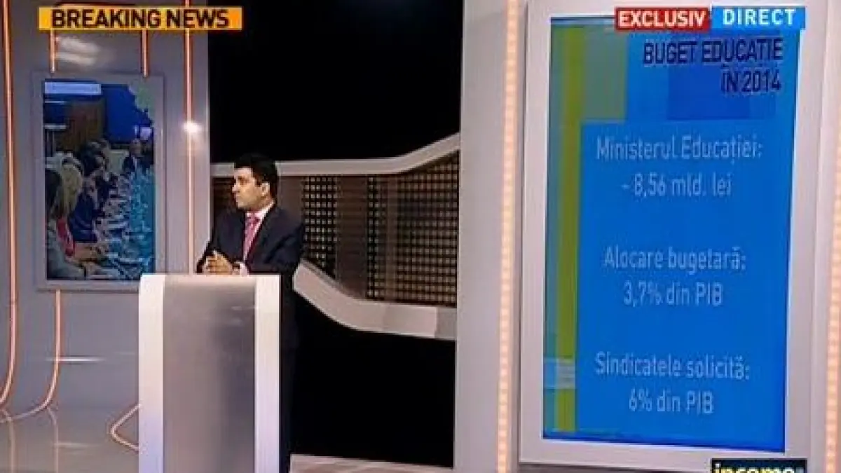 income liviu voinea suma alocata pentru educatie este la nivelul ue