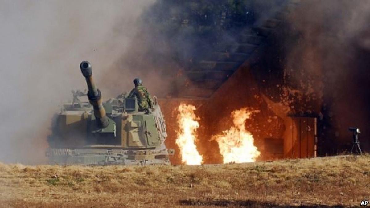 schimb de focuri in aceasta dimineata la frontiera dintre cele doua corei locuitorii au primit