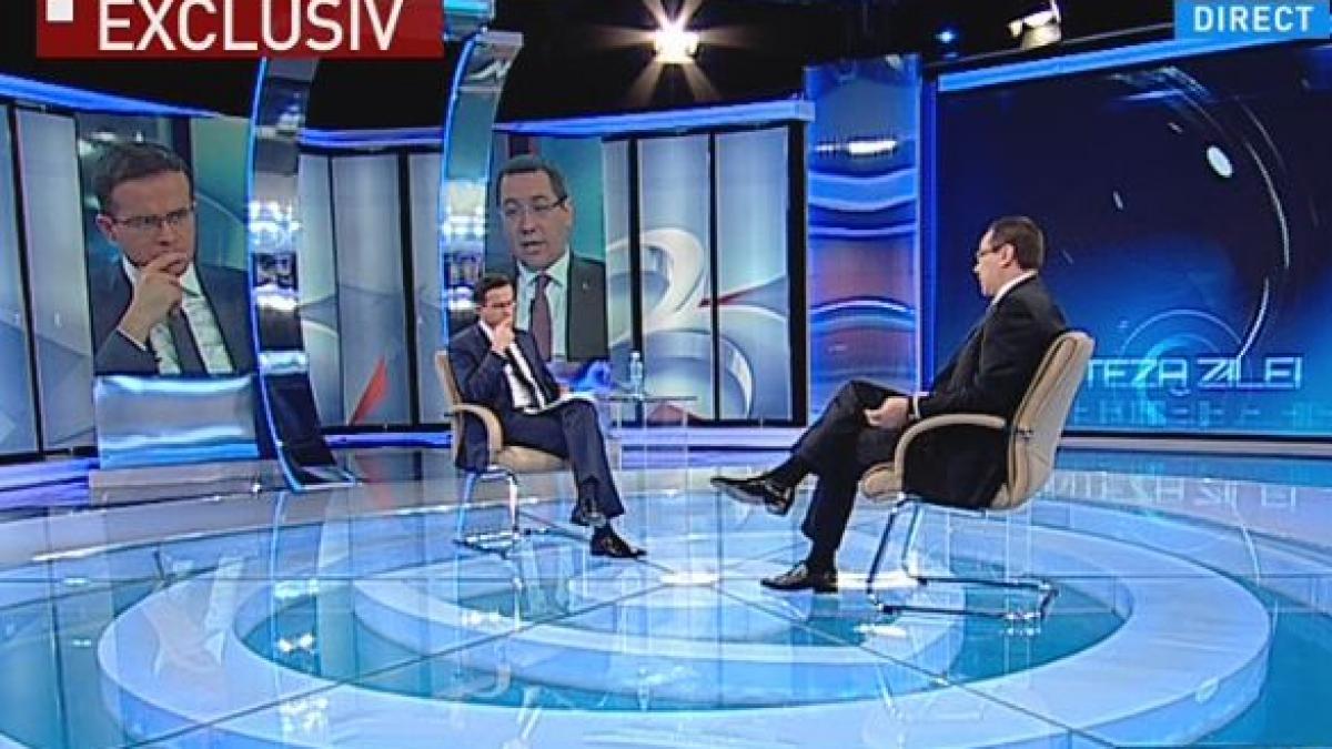 Victor Ponta: Biroul de la MApN este doar pentru întâlnirile la nivel înalt. Activitatea Guvernului se desfăşoară la Palatul Victoriei