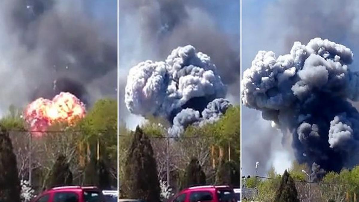 aeroportul din kramatorsk a fost cutremurat de explozii succesive