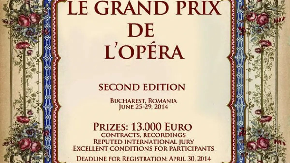 150 de candidati din 51 de tari s au inscris la concursul international de canto le grand prix de l