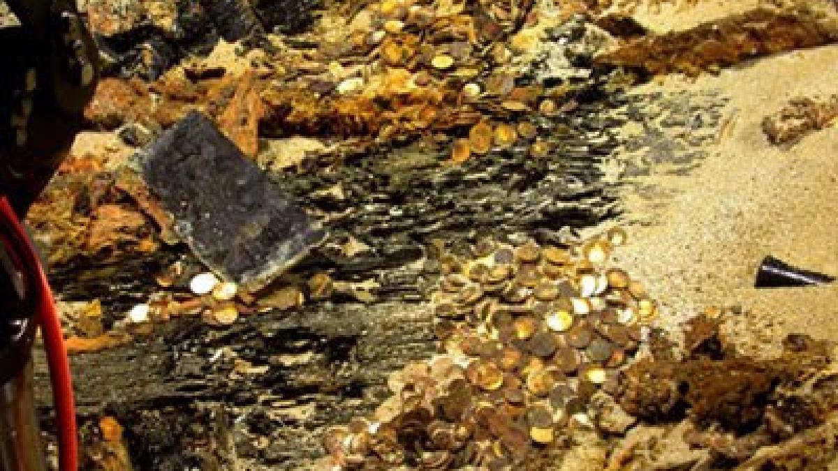 cand s a scufundat nava transporta 21 de tone de aur ce au gasit cautatorii de comori pe fundul